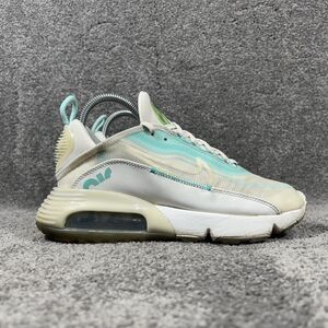 Nike Air Max 2090 CK2612-101 Women's Sz 7 Aurora Green White Running Shoes Used
